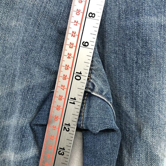 NY&C SOHO Distressed Curvy Boyfriend Stretch Denim Jeans Size 12 Women New Stain - Picture 12 of 15